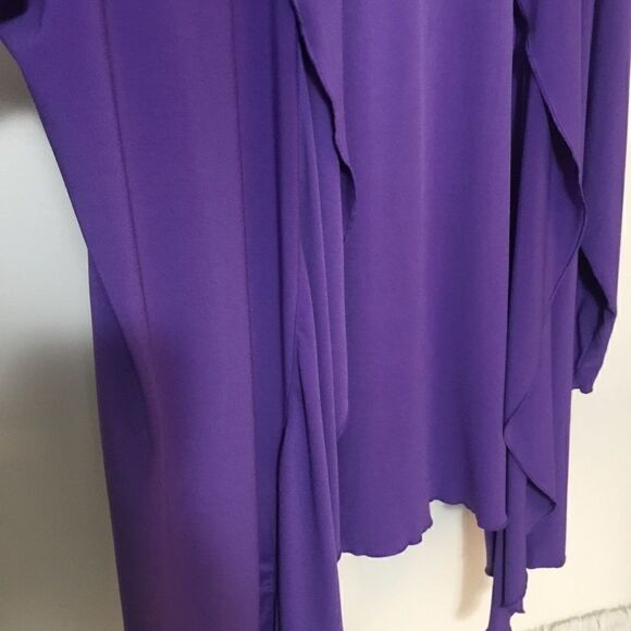 Water Fall Silky Rayon Cardigan! 1X 20/22 - Picture 2 of 3